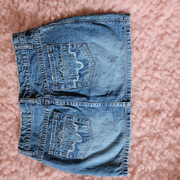Denim Mini Skirt - Picture 2 of 5